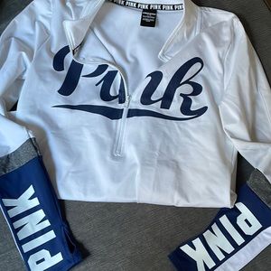 Pink brand pullover perfect with leggings!